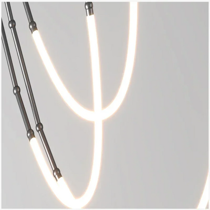 Suspension LED design nordique en acrylique, luminaire intérieur contemporain