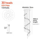 30 Tête(s)(Spiral) / Or / Lumière chaude