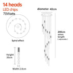 14 Tête(s)(Spiral) / Or / Lumière chaude