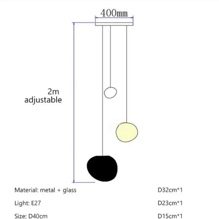 Suspension LED en verre blanc Gregg, design moderne pour villa et escalier