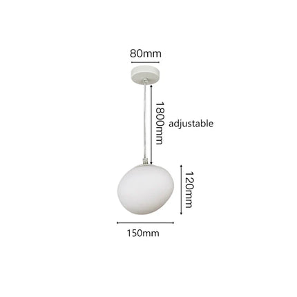 Suspension LED en verre blanc Gregg, design moderne pour villa et escalier