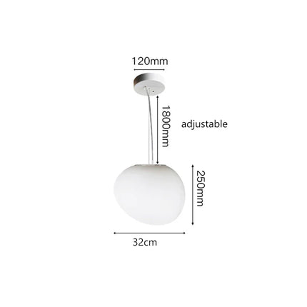 Suspension LED en verre blanc Gregg, design moderne pour villa et escalier