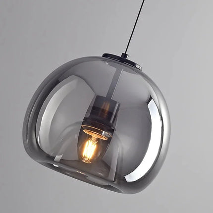 Suspension moderne en verre pour salon et salle à manger, éclairage intérieur chaleureux