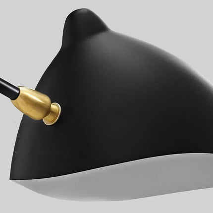 Suspension plafonnier nordique araignée métal noir 3/6 têtes pour salon et chambre