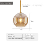 25CM-Ambre / Sans ampoule