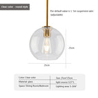 25CM-Transparent / Sans ampoule