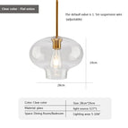 28CM-Transparent / Sans ampoule