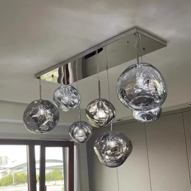 Suspension LED en PVC au design nordique, luminaire décoratif intérieur