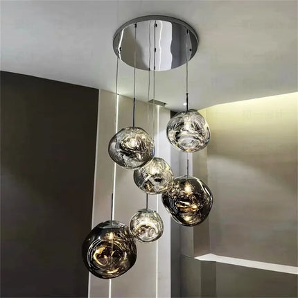 Suspension LED en PVC au design nordique, luminaire décoratif intérieur