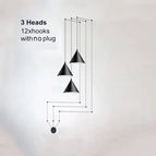 3Tête(s) avec sans prise6m / Lumière chaude