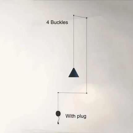 Suspension moderne en aluminium avec lumière chaude pour salon et chambre