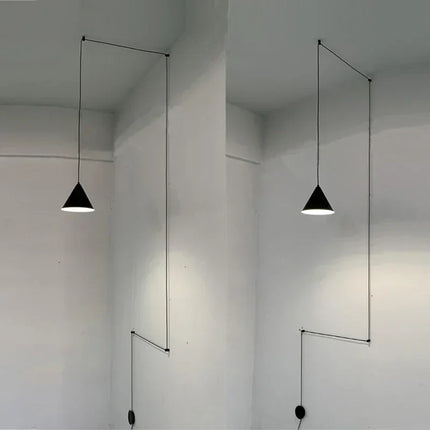 Suspension moderne vintage en aluminium avec lumière chaude pour intérieur