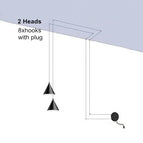 2Tête(s) avec prise4m / Lumière Neutre