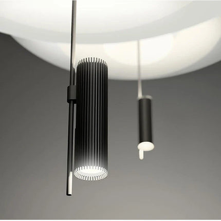Suspension LED design nordique en acrylique et métal pour salon et salle à manger