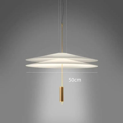 Suspension LED design nordique en acrylique et métal pour salon et salle à manger