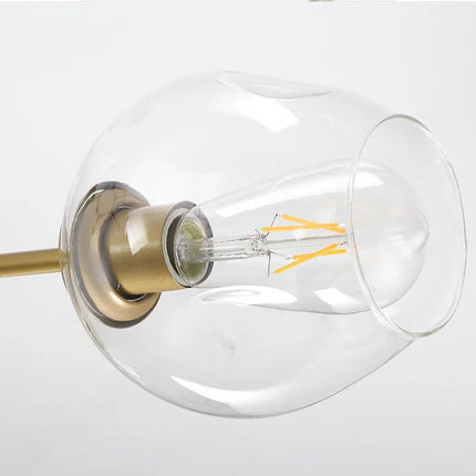 Suspension lustre en verre nordique design moléculaire pour salon et salle à manger