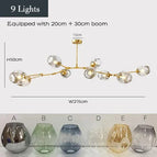 9 Lumière / Or metal / C Glass|Lumière Chaude