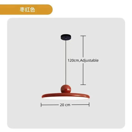 Suspension soucoupe volante crème française en métal, luminaire moderne pour salle à manger et cuisine