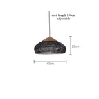40x19cm noir / Aucun ampoule