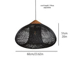 60x51cm noir / Aucun ampoule
