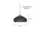 50x25cm noir / Aucun ampoule