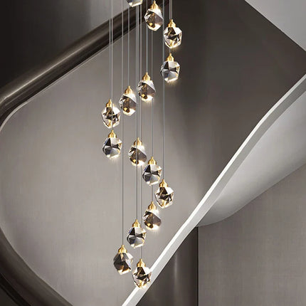 Suspension Plafonnier Nordique en Métal, Lumière LED Ambiance Chaleureuse