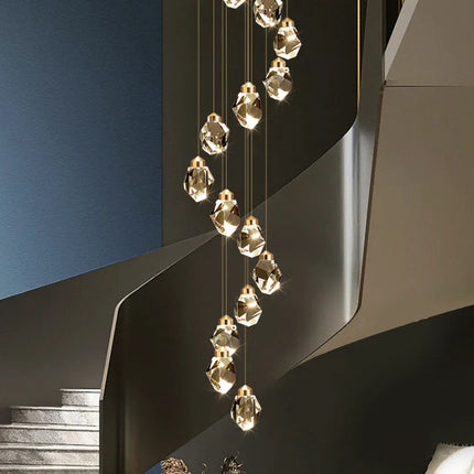 Suspension Plafonnier Nordique en Métal, Lumière LED Ambiance Chaleureuse