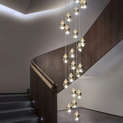 Suspension Plafonnier Nordique en Métal, Lumière LED Ambiance Chaleureuse
