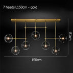 7 Tête(s) Or L150cm / 3 Couleurs