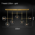 7 Tête(s) Or L120cm / 3 Couleurs