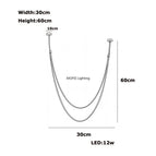 30 60cm / Marron leather belt / Or -|Lumière Naturellle