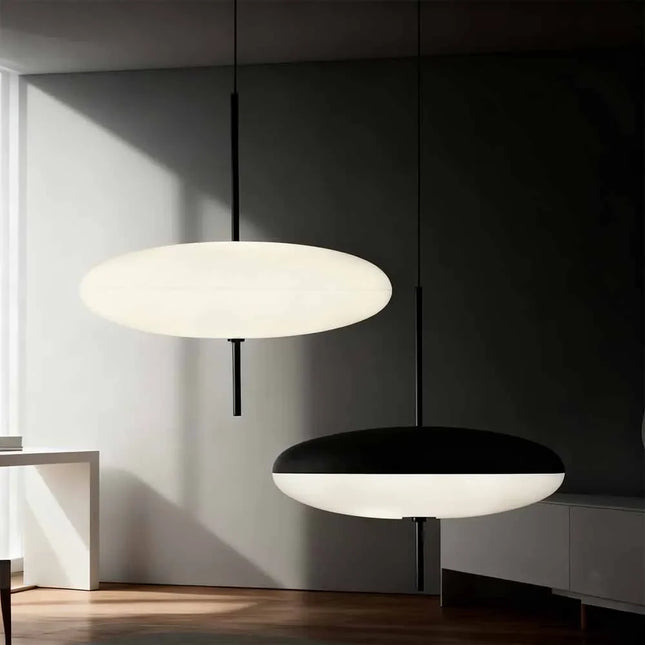 Suspension LED design nordique minimaliste en métal, lumière chaude