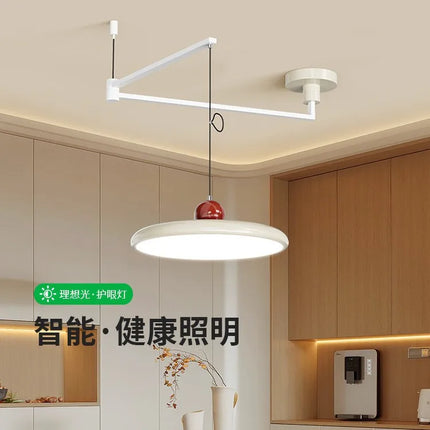 Suspension à bras oscillant en acier inoxydable, lumière à spectre complet, protection des yeux