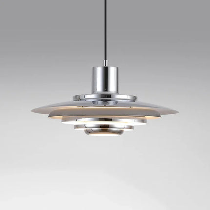Suspension danoise minimaliste en aluminium design Art Déco pour chambre et salon