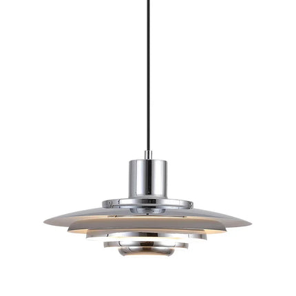 Suspension danoise minimaliste en aluminium design Art Déco pour chambre et salon