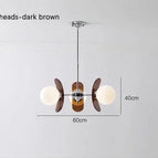 3Tête(s)-dark marron / Lumière Blanche