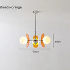 3Tête(s)-orange / Lumière Blanche