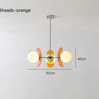 3Tête(s)-orange / Lumière chaude