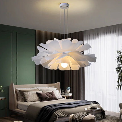 Suspension Love Me Not en acrylique blanc, lumière chaude nordique pour chambre