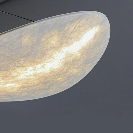 Suspension LED en Soie Tricotée Main, Luminaire Moderne pour Ambiance Chaleureuse