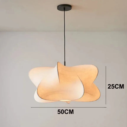 Suspension en soie E27 Wabi Sabi - Plafonnier minimaliste pour salon et bureau