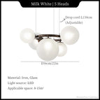 5H Blanc Lait / Lumière Froide / Noir LampeCorps