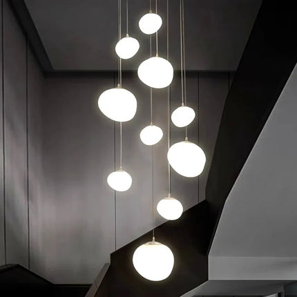 Suspension moderne en acrylique pour salon et salle à manger avec lumière réglable