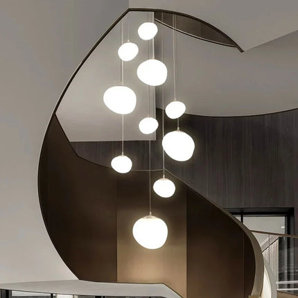 Suspension moderne en acrylique pour salon et salle à manger avec lumière réglable