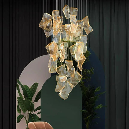 Suspension LED moderne en acrylique, éclairage d’intérieur cosy pour salon et escaliers