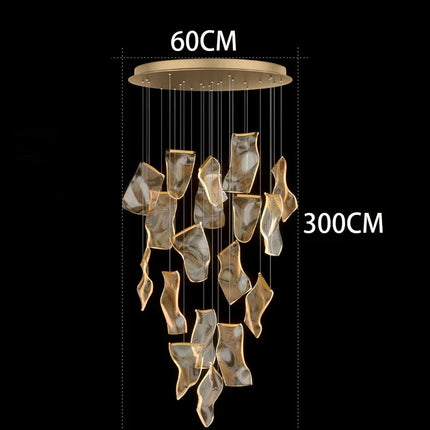 Suspension LED moderne en acrylique, éclairage d’intérieur cosy pour salon et escaliers