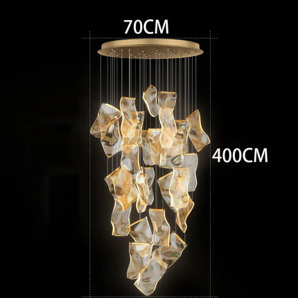 Suspension LED moderne en acrylique, éclairage d’intérieur cosy pour salon et escaliers