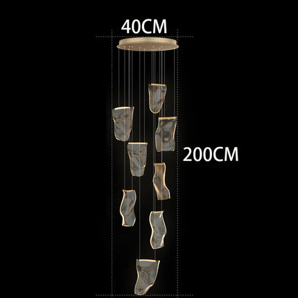 Suspension LED moderne en acrylique, éclairage d’intérieur cosy pour salon et escaliers