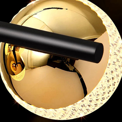 Suspension LED moderne en alliage avec lumière chaude, pour salon et salle à manger