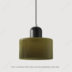 Suspension LED moderne en verre et métal E27 pour ambiance cosy